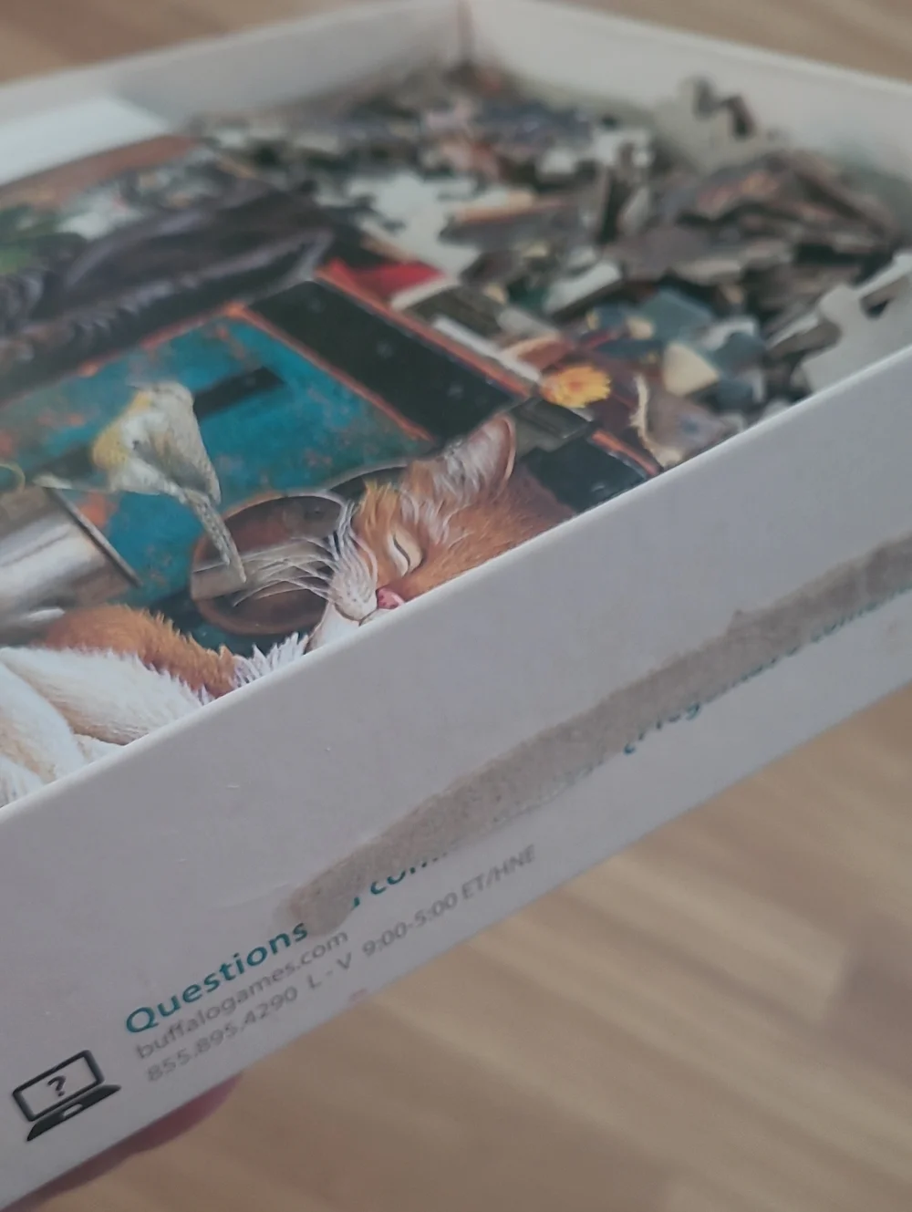 The Cats Of Charles Wysocki Traveling Cowboy 750 Piece Puzzle With Poster